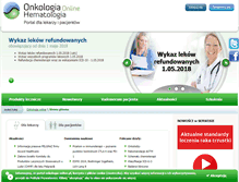 Tablet Screenshot of onkologia-online.pl